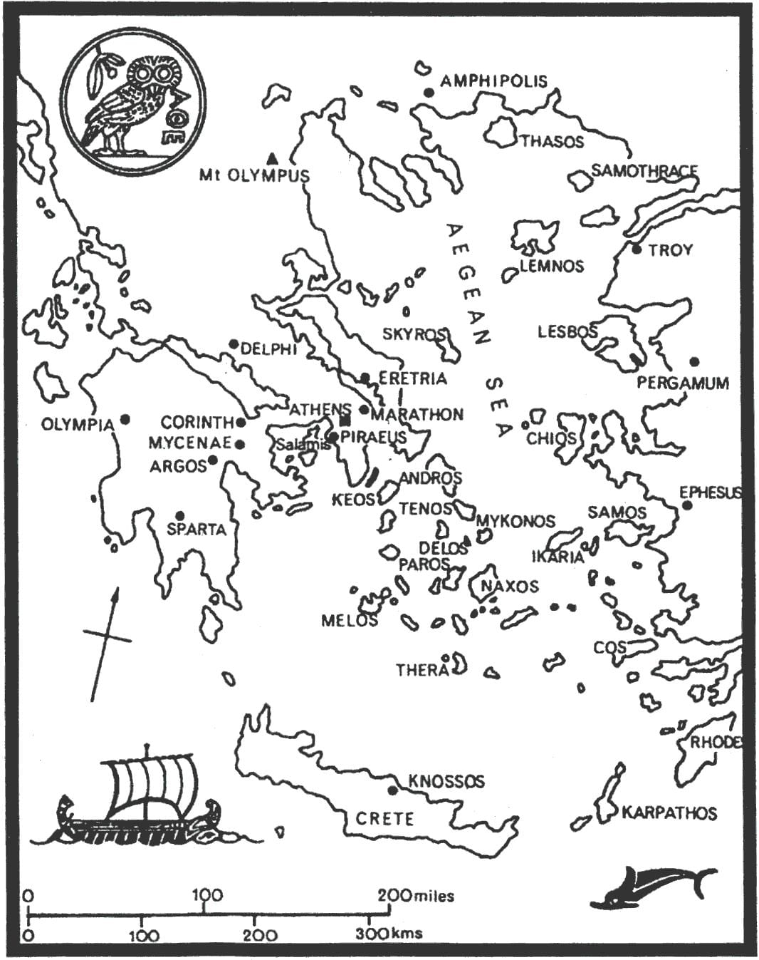 mapa da Grécia antiga folha de cálculo