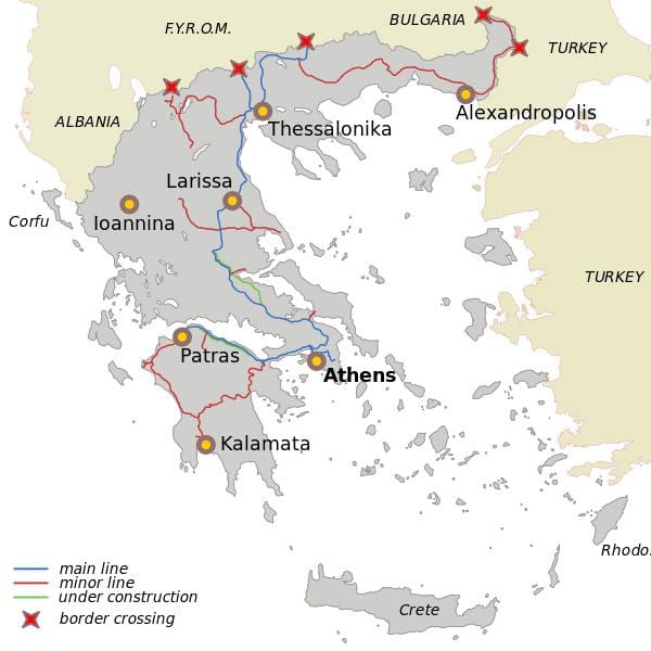 Hellas transportes mapa