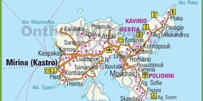 . Mapa da Grécia