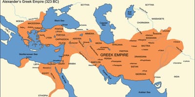 Mapa da civilização grega