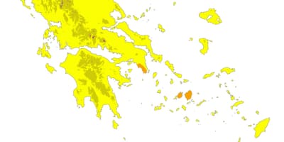 Clima mapa da Grécia