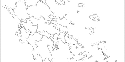 Mapa da Grécia de estrutura de tópicos