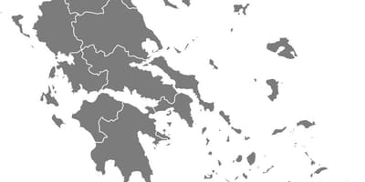 Mapa da Grécia vetor