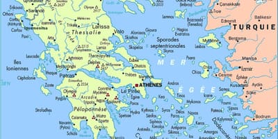 Mapa detalhado da Grécia