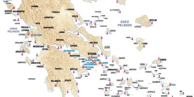 Hellas portas mapa