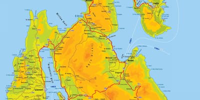 Mapa De Kefalonia Grécia