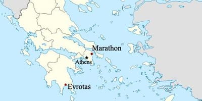 Mapa de Maratona, Grécia