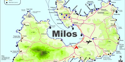 Mapa de milos, Grécia
