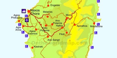 Mapa De Naxos, Grécia
