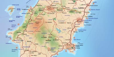 Mapa De Rhodes, Grécia