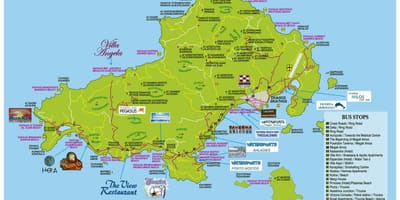 Skiathos mapa da Grécia